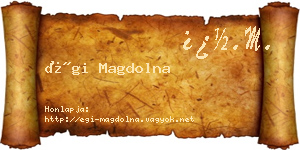 Égi Magdolna névjegykártya