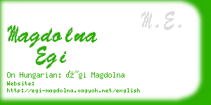 magdolna egi business card